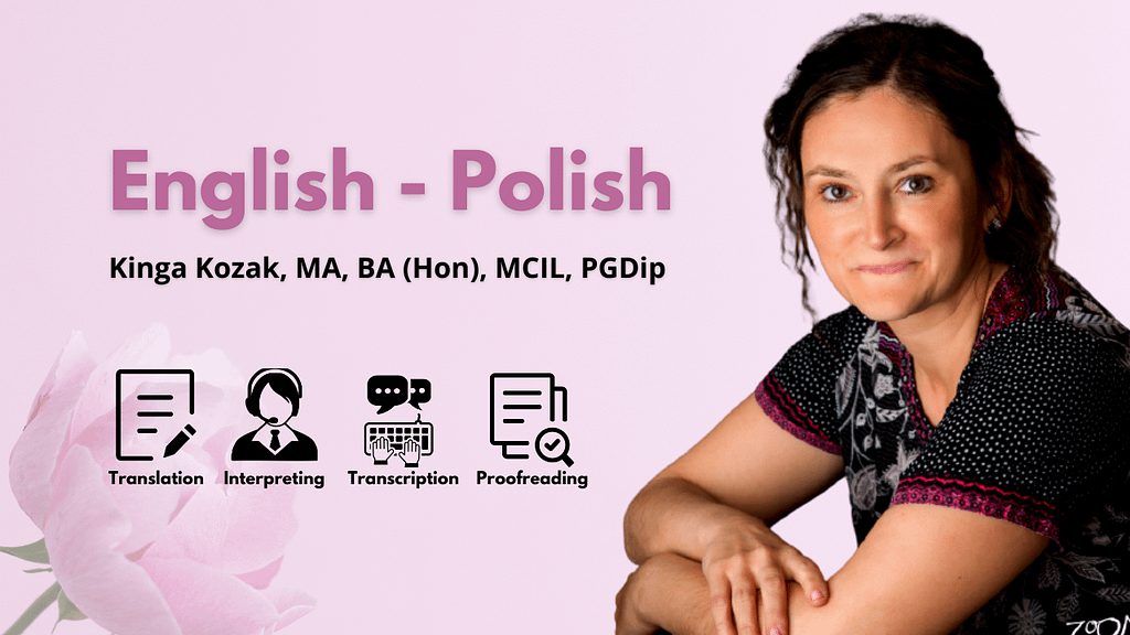 Polish Interpreter, English-Polish Translator - Kinga Kozak