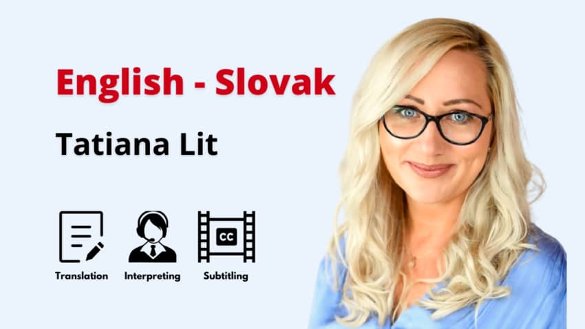 Slovak Interpreter in Kent - Tatiana Lit