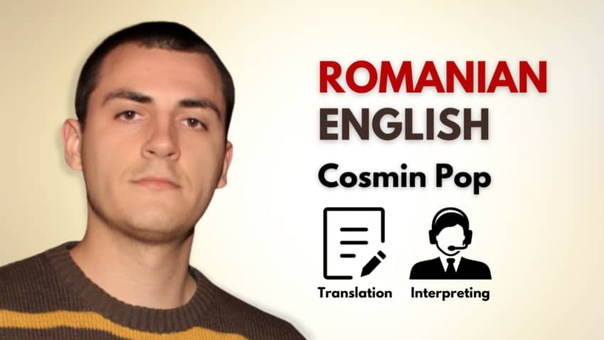 Cosmin Pop - Romanian Interpreter