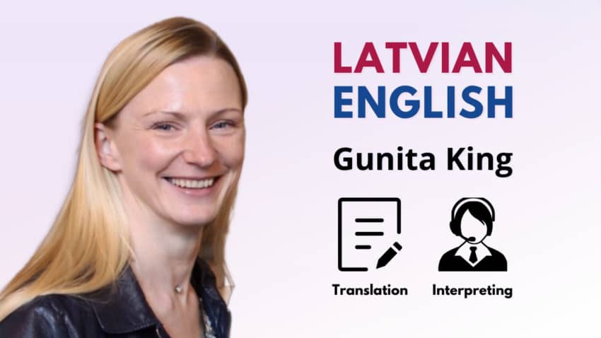 Gunita King - Latvian Interpreter