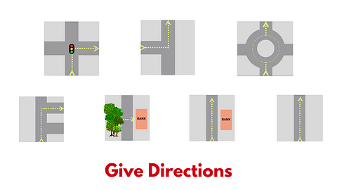 Give-directions-town-exercise-practice-test